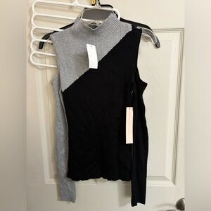 🔥5/$25🔥 Women’s Open Shoulder Long Sleeve Tops, Tight Fit & Ribbed Design